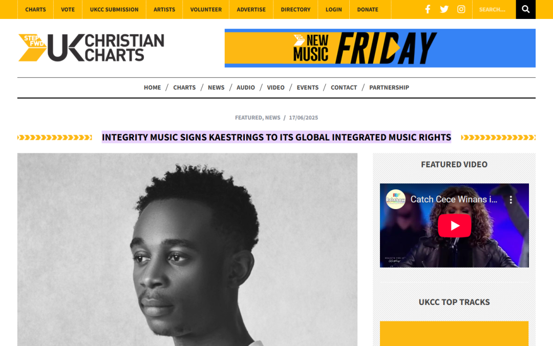 News:Kaestrings Signs Global Deal with Integrity Music
